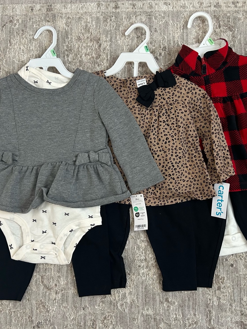 NWT Three Carter’s Holiday Outfit Sets